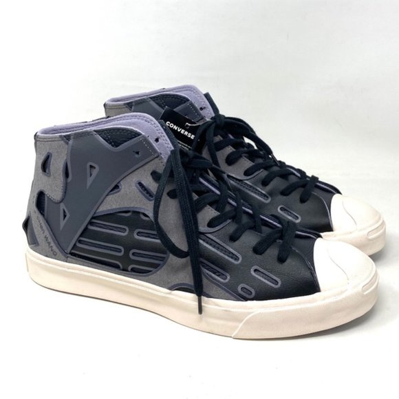 Converse Jack Purcell x Feng Chen Wang Mid Top Leather Women Sneakers 169008C - Picture 4 of 11